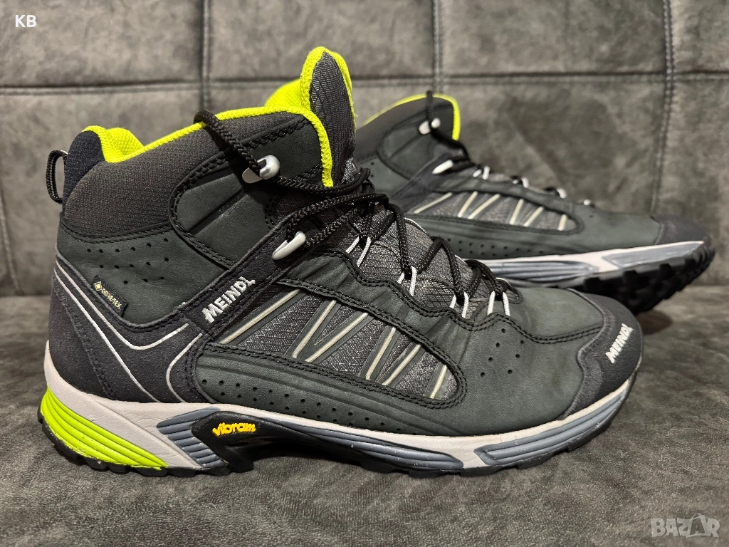 Meindl 3062-01 SX 1.1 laced boots mid GTX black/lemon., снимка 1