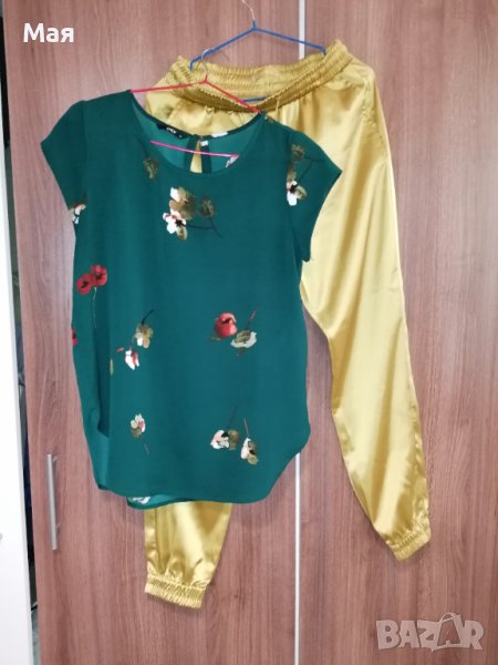 Панталон S  сатен / риза Only S, снимка 1