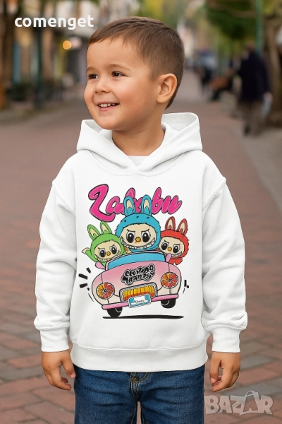 Детски суичъри, тип Hoodie LABUBU / ЛАБУБУ - 5 цвята. СУПЕР Качество!, снимка 1