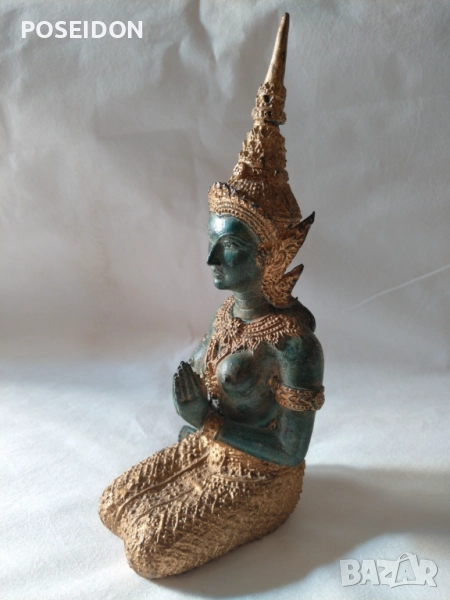 Бронзова Фигура , Статуетка , Богиня ,Буда, снимка 1
