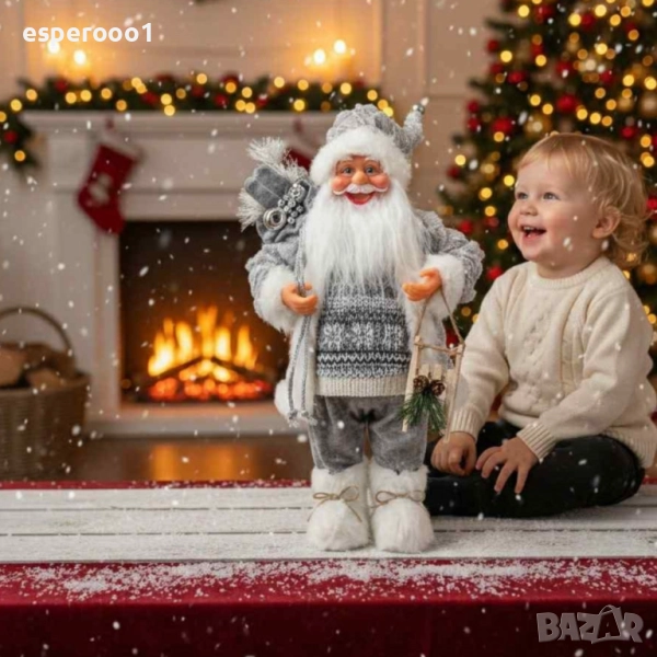 Дядо Коледа в сиво , снимка 1