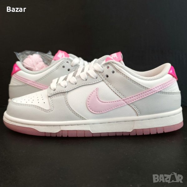 Nike Dunk Pink Нови Дамски Обувки Розови Сиви Маратонки Размер 37 37.5 Номер 23.5см Стелка Женски, снимка 1