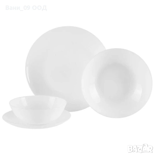 Красив бял сервиз за хранене, снимка 1