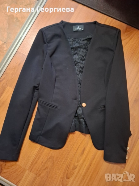 Дамско ново черно сако Lefon, снимка 1