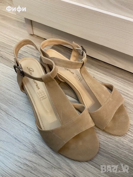 Дамски сандали на ток, снимка 1