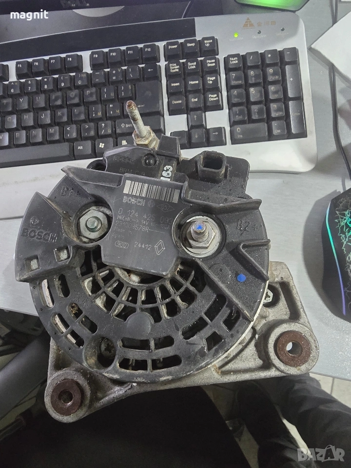 0124425093 Динамо Алтернатор Renault Clio 3 2009-2012, снимка 1