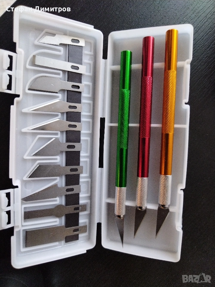 Комлект от 13 прицизни макетни ножчета, снимка 1