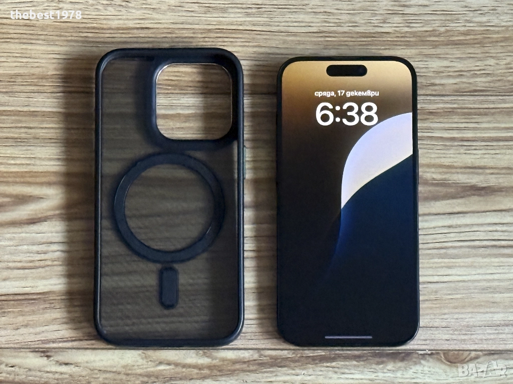 iPhone 15 Pro 256GB Black Titanium/Като Нов/Батерия 92%, снимка 1