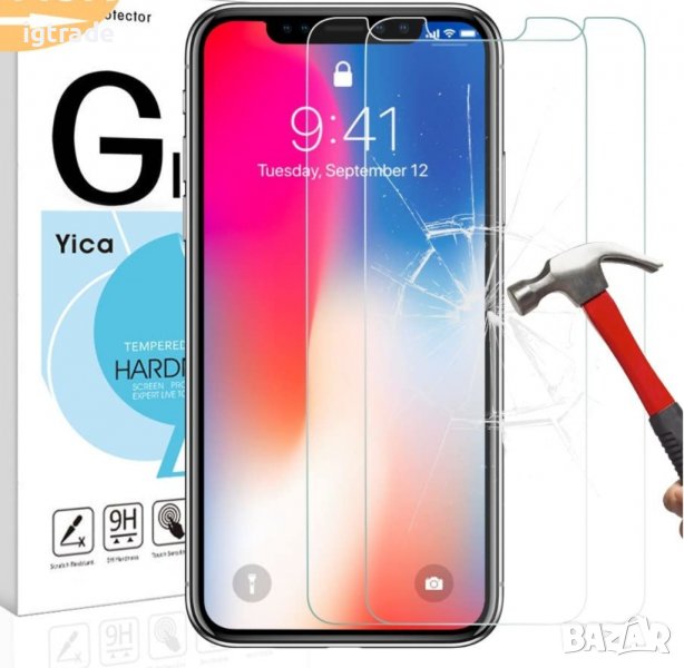 iPhone X / iPhone 10 - стъклен протектор, снимка 1