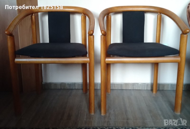 Трапезни датски ретро столове комплект 2 бр., снимка 1