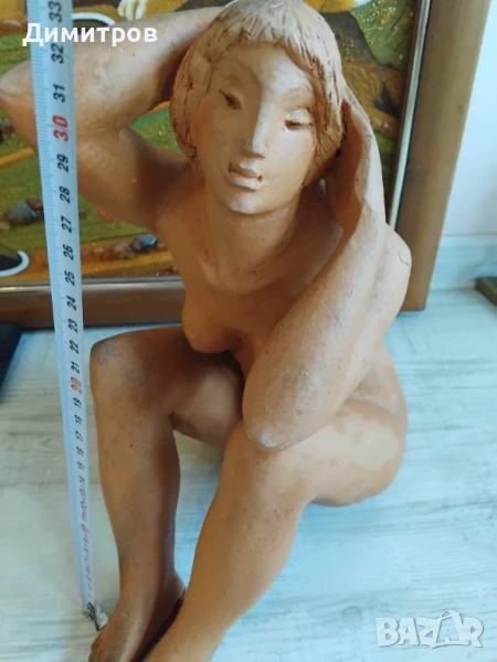  СТАРА СКУЛПТУРА ПЛАСТИКА ДОНЕСЕНА  1970Г ОТ СССР , снимка 1