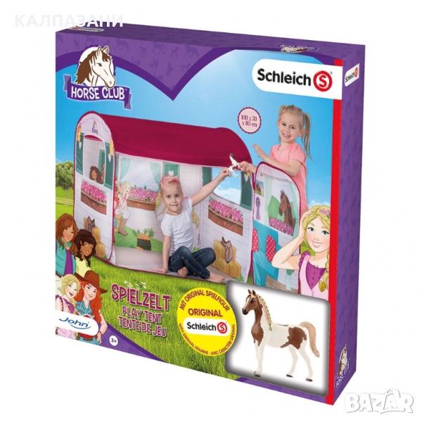 John Детска палатка Конюшна с фигурка Schleich 130077012, снимка 1