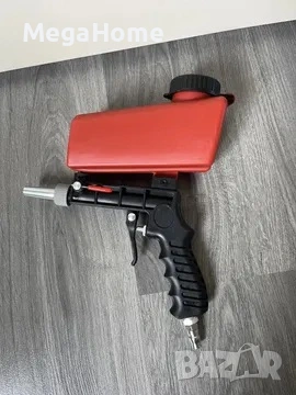 Преносим пневматичен пистолет за пясъкоструене, голям капацитет, ергономична дръжка, снимка 1