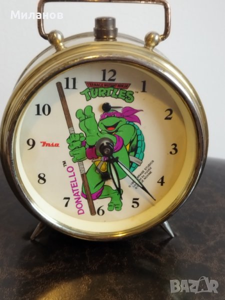 Стар механичен будилник, настолен часовник, снимка 1