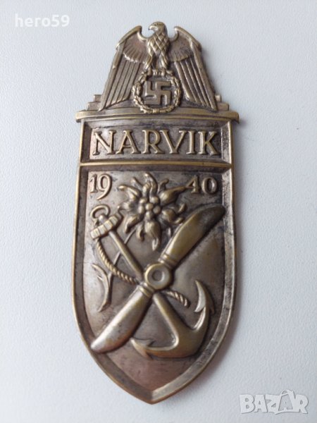 WW2-знак,немско военно отличие на морски войски в Антикварни и старинни ...