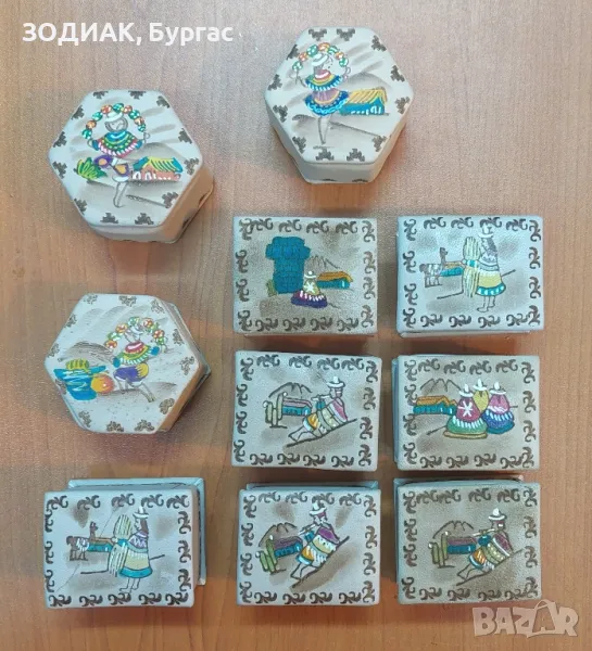 ЛИКВИДАЦИЯ - 10 броя Малки Кожени Кутийки, снимка 1