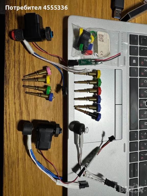 Revo E3D hotend and nozzles plus spares Рево хотенд комплект и дюзите за 3д принтер, снимка 1