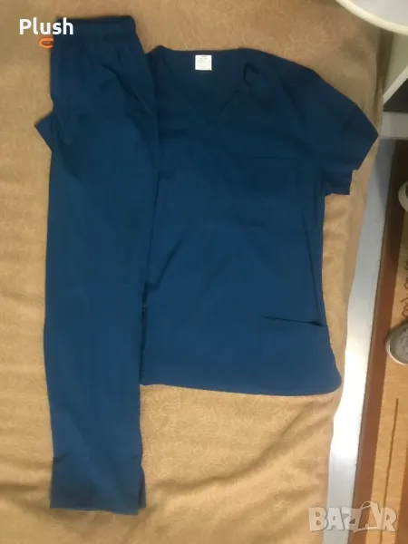 Екип медицинско облекло (ново) - комплект с еластан, размер L, унисекс, снимка 1