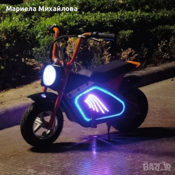 Детски електрически мотоциклет WOLONG, 350W, 36V, Bluetooth високоговорител., снимка 1