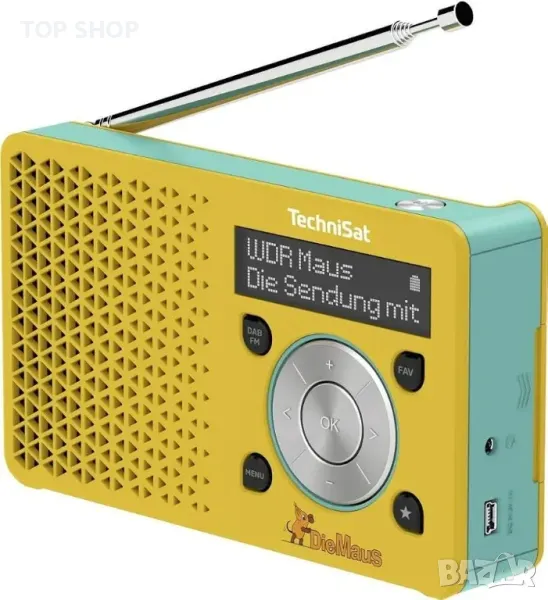 TechniSat DIGITRADIO 1 Mouse Edition - Преносимо DAB+ радио с батерия, снимка 1