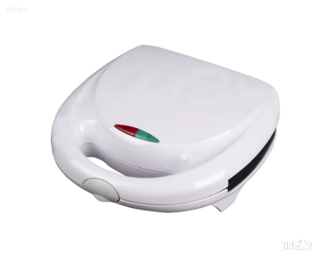 Уред за сладки орехчета Rosberg, 800W, За 12 сладки, Незалепващи плочи, Бял/Черен, снимка 1