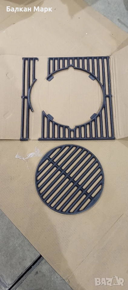 Чугунена скара Kingstone за грил – 2 части (едната счупена), снимка 1