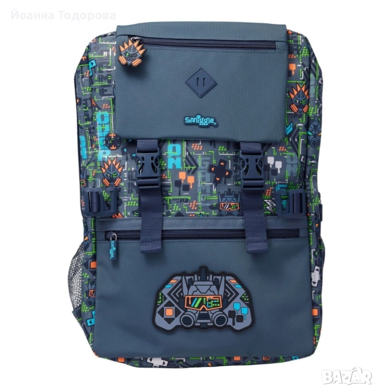 Ученическа Раница Smiggle Grey с подаръци, снимка 1