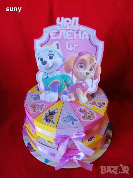 Картонена торта Пес патрул - Скай и Еверест, снимка 1