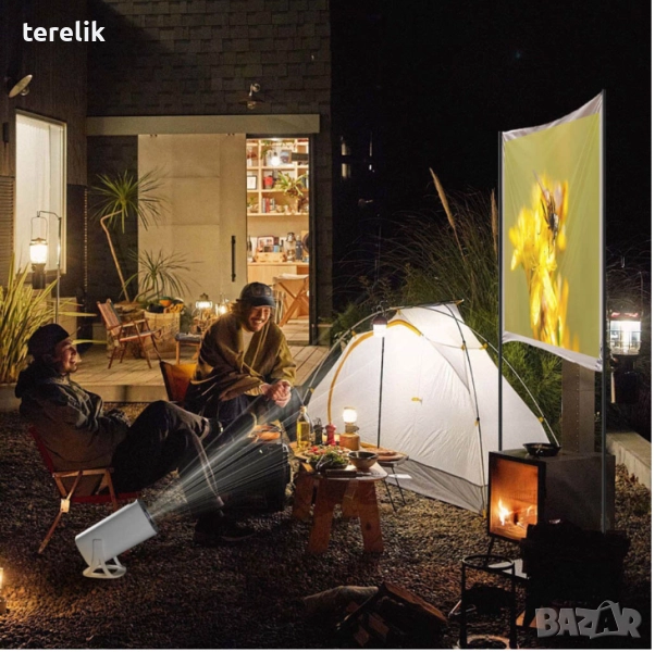 Нов S40Max 450 Смарт проектор и игрова конзола с 35 000 вградени игри 4K, Android 11, снимка 1