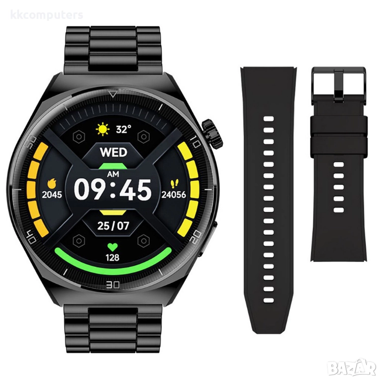 Sergio Tacchini AM05-6 Смарт часовник- 1.43", безжично зареждане, пулс, кръвно налягане, сън, мултис, снимка 1