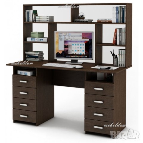 Бюро 143см. с надстройка и 8 чекмеджета(код-1131), снимка 3 - Бюра - 40952998