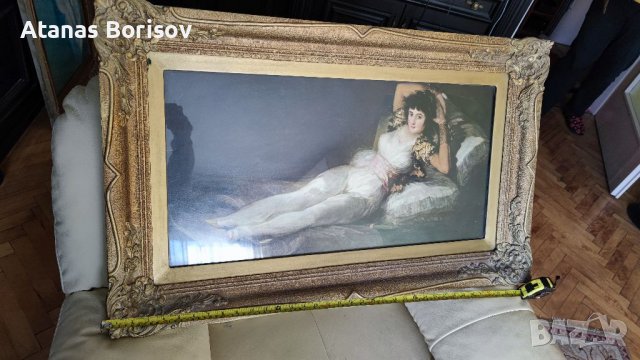 Масло върху платно. Репродукция на картини на Франчески Гоя, снимка 2 - Антикварни и старинни предмети - 39229274