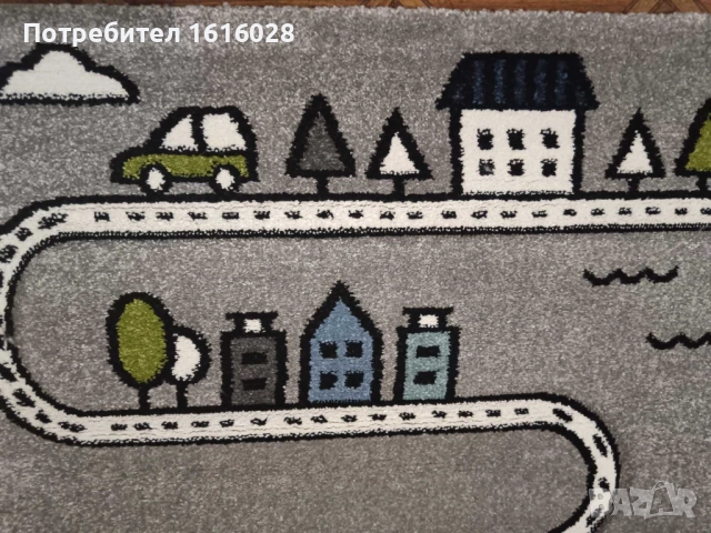 Детски образователен килим с улици,цифри,картинки и фигури на Paco Home., снимка 12 - Други - 51897652