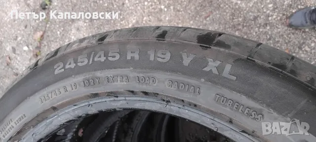 Гуми 245 45 19 Континентал Continental 4 броя. Нов внос. Не са нови., снимка 12 - Гуми и джанти - 49705493