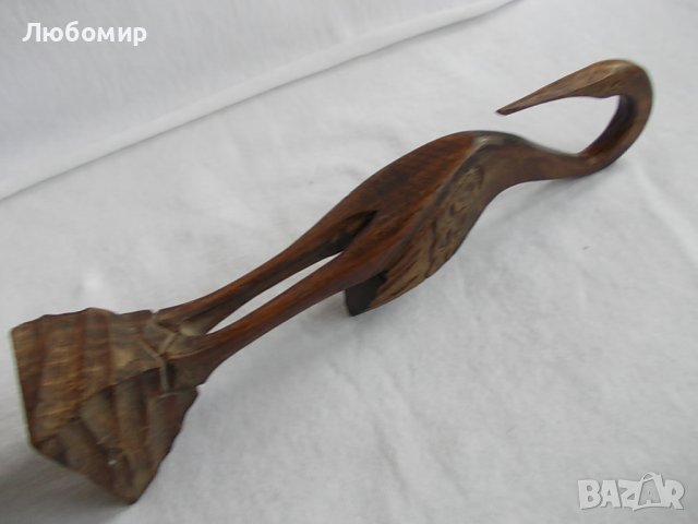 Дърворезба "Дървена Чапла", снимка 7 - Антикварни и старинни предмети - 44211601