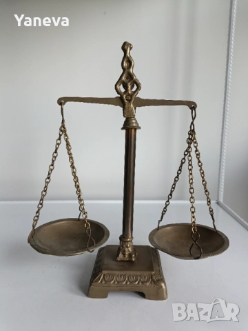 Vintage, бронзова, златарска, аптекарска везна. 