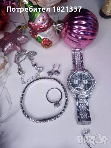 Дамски комплект часовник и бижута, снимка 3 - Бижутерийни комплекти - 48493092