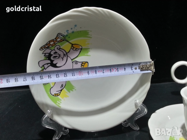 Стар български порцелан детски комплект , снимка 3 - Антикварни и старинни предмети - 52957809