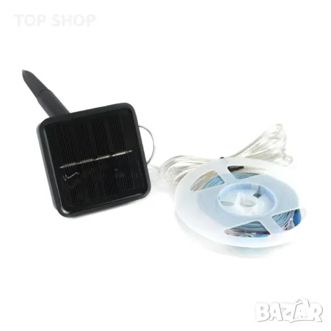 Соларна RGB LED лента 5m Andowl Декорация украса за дом и градина, снимка 2 - Соларни лампи - 49049726