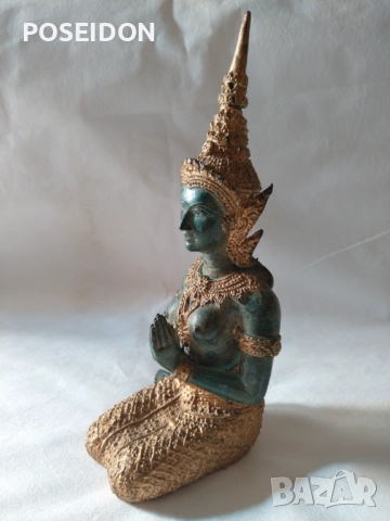 Бронзова Фигура , Статуетка , Богиня ,Буда, снимка 1