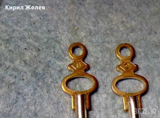2 КЛЮЧА За НАВИВАНЕ и СВЕРЯВАНЕ На СТАРИ МЕХАНИЧНИ ДЖОБНИ ЧАСОВНИЦИ 0 и 9 РАЗМЕР 48984, снимка 5 - Джобни - 48074136