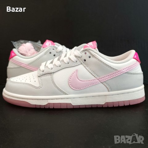 Nike Dunk Pink Нови Дамски Обувки Розови Сиви Маратонки Размер 37 37.5 Номер 23.5см Стелка Женски