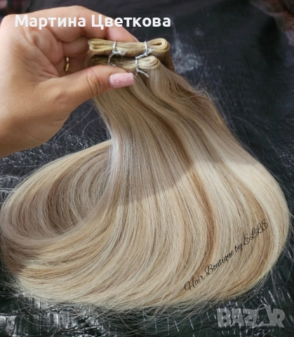 100 % Естествена славянска коса + ПОДАРЪК , снимка 2 - Аксесоари за коса - 52316592