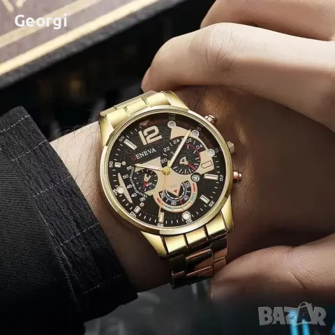 Уникални/Ежедневни Младежки кварцови часовници (метални в различни цветове)!!, снимка 4 - Мъжки - 49562730