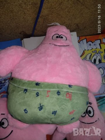 Героите от Спондж Боб Квадратни гащи- Сепия, Планктон , Охлюва Гари , Господин Рак, Патрик, снимка 6 - Плюшени играчки - 41882218