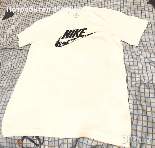 Оригинална Мъжка Тениска NIKE / Бяла Тениска НАЙК Размер L Нова