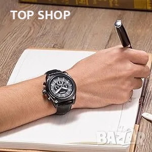 TIME100 Мъжки кварцови часовници Многофункционални спортни ежедневни, снимка 2 - Мъжки - 48787463