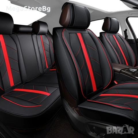 Кожена Тапицерия за МПС 1171 - 5 БР/К-Т Черно / Червено