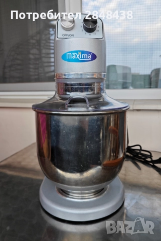 Планетарен миксер Maxima MPM7 - 6,5L, снимка 3 - Миксери - 52575262
