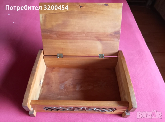 Продавам старинна декоративна дърворезби вана кутия за бижута , снимка 8 - Антикварни и старинни предмети - 53133788